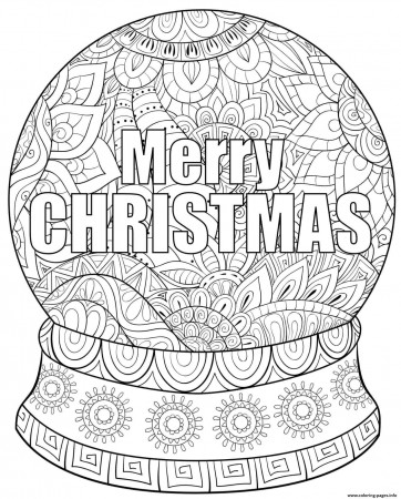 97 Free Adult Christmas Coloring Pages (Printables) | Artsy Pretty Plants