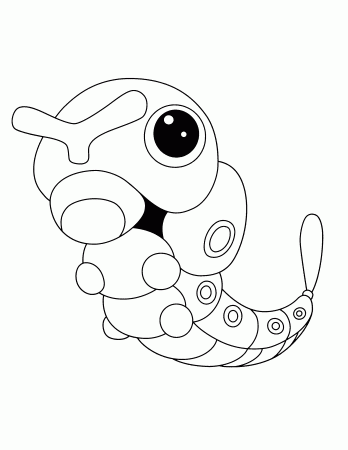 caterpie | Pokemon coloring pages, Pokemon coloring, Pokemon coloring sheets