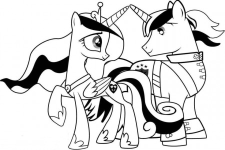 mlp cadence and shining armor coloring pages - Clip Art Library