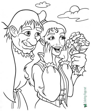 Fairy Tales - Hunchback of Notre Dame Coloring Pages