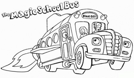 Magic School Bus Coloring Pages - School Bus Coloring Pages - Coloring Pages  For Kids And Adults