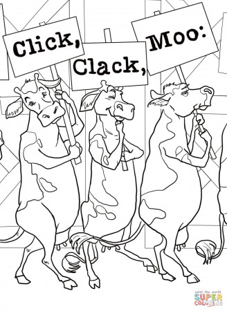 Click Clack Moo Coloring Page