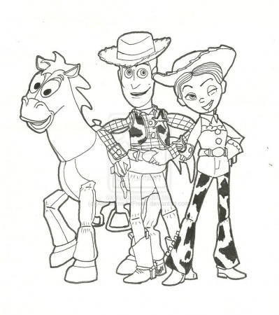 Free Printable Disney Toy Story Coloring Pages Woody Bullseye ...