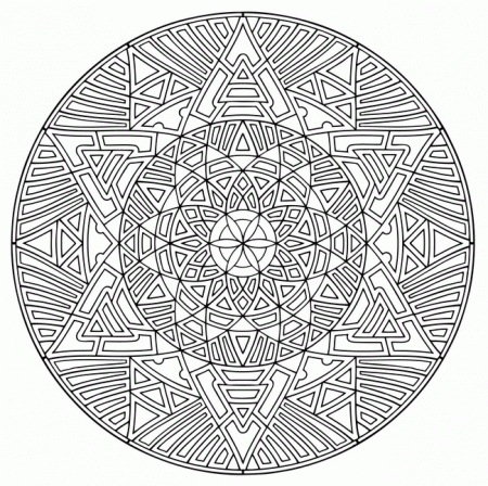Free Mandala Coloring Page For Adults