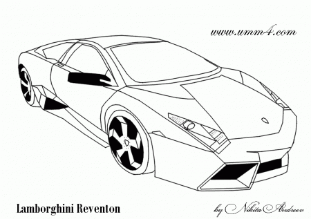 Lamborghini Murcielago Coloring Page