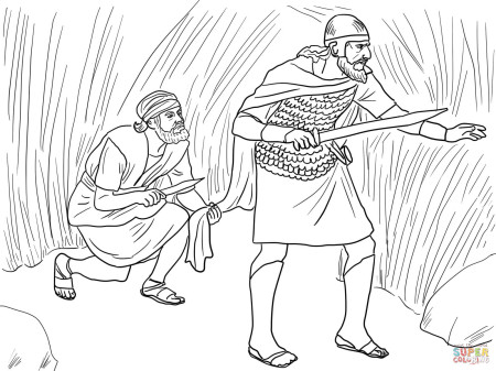 King Saul And David Coloring Page