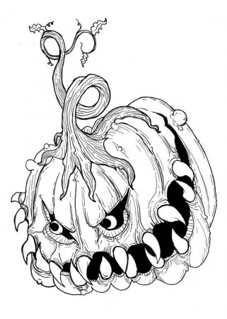 All Scary Halloween Coloring Pages - Coloring Pages For All Ages
