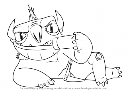 Learn How to Draw NotEnrique from Trollhunters (Trollhunters) Step by Step  : Drawing Tutorials | Cool coloring pages, Coloring pages, Coloring books