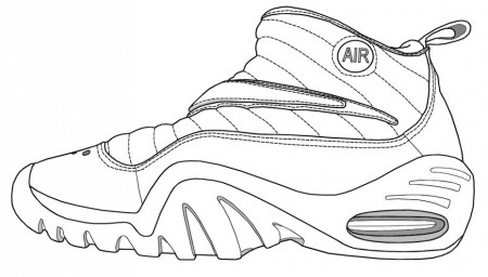 Nike Vapormax Coloring Pages