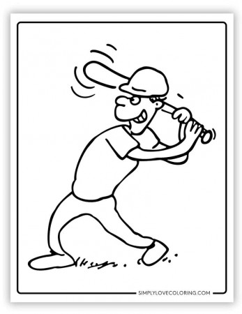 29 Baseball Coloring Pages (Free PDF ...