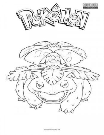 Venusaur Pokemon Coloring Page - Super ...