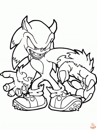 Sonic Coloring Pages 