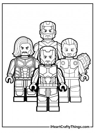 Lego Avengers Coloring Pages (100% Free ...