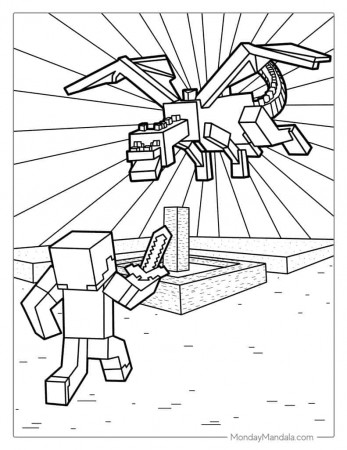 88 Minecraft Coloring Pages (Free PDF Printables)