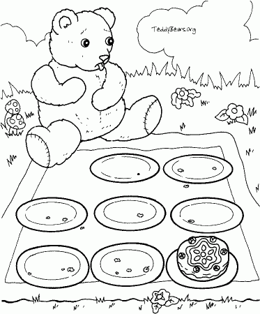 Download teddy bear coloring pages