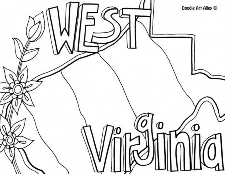 West Virginia - ​﻿United States Coloring Pages - Classroom Doodles | Flag coloring  pages, Coloring pages, Coloring pages inspirational