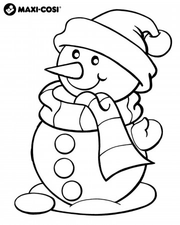 Winter Coloring Pages | Maxi-Cosi Blog