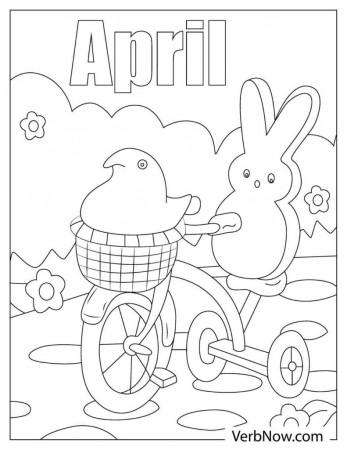 Free APRIL Coloring Pages & Book for Download (Printable PDF) - VerbNow
