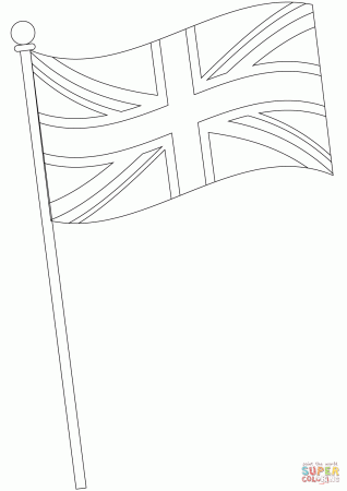 Flag of the United Kingdom coloring page | Free Printable Coloring Pages