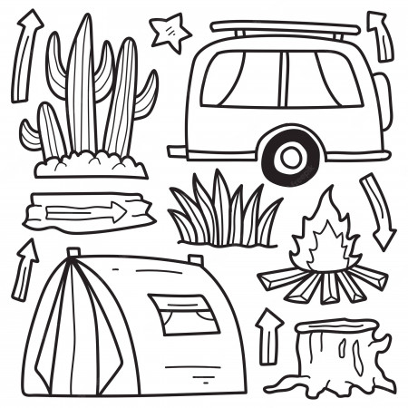 Camper drawing Vectors & Illustrations for Free Download | Freepik