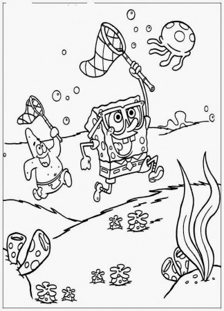 Kids Under 7: SpongeBob SquarePants Coloring Pages