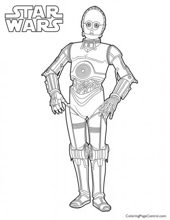 Star Wars - C-3PO Coloring Page | Coloring Page Central