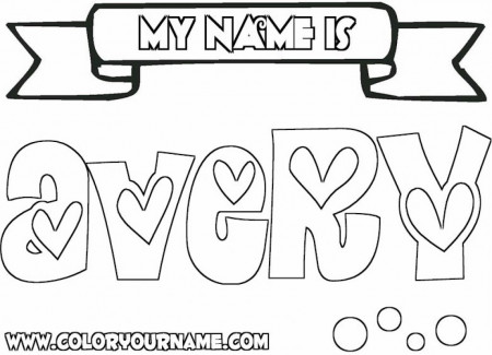 The Amazing and Attractive Make Your Own Name Coloring Pages ...