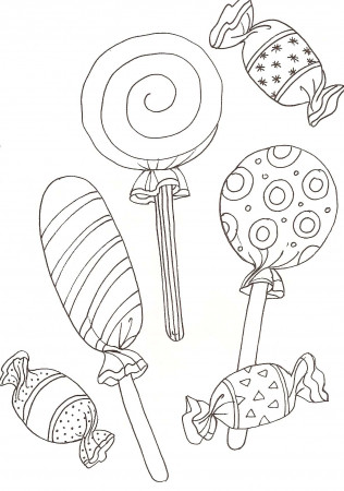 Coloring Pages : Lollipop Coloring Pages Best For Kids Candy ...