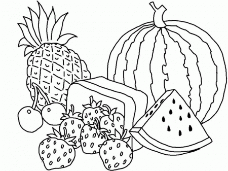 Manual Fruit And Vegetables Coloring Pages Designs Canvas, Science ...