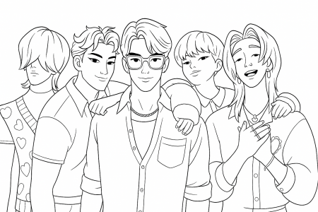 KPop Demon Hunters coloring pages