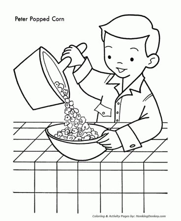 Christmas Cookies Coloring Pages - Christmas Cookies and Popcorn ...