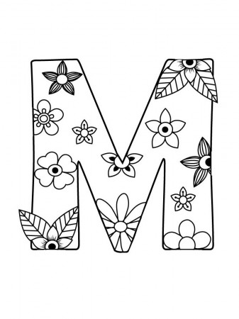 Letter M coloring pages. Download and print Letter M coloring pages.
