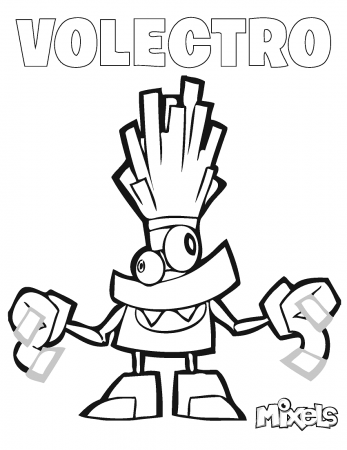 Volectro Mixels Coloring Page - Free Printable Coloring Pages for Kids