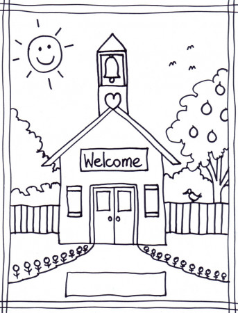 Schoolhouse Coloring Pages - Best Coloring Pages For Kids