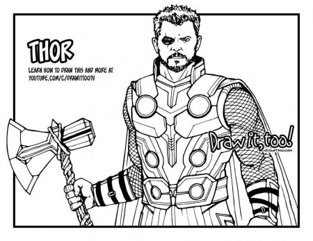 Easy Marvel Coloring Pages | Avengers coloring, Avengers coloring pages,  Thor