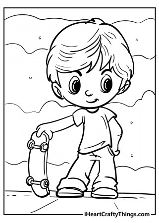 Boys Coloring Pages (100% Free Printables)