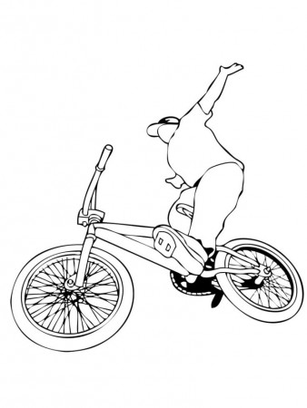 Free BMX coloring pages. Download and print BMX coloring pages | Bmx bikes,  Bmx, Coloring pages