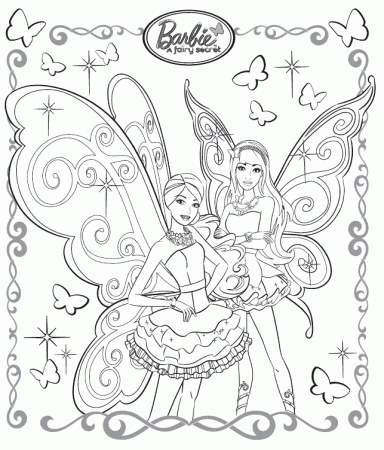 Coloring page - Fairy-Butterfly