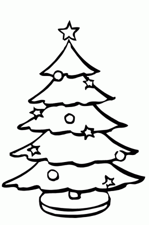 A Christmas Tree Coloring Pages | Christmas Coloring pages of ...