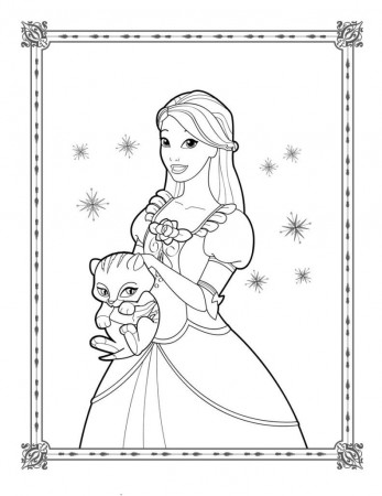 Coloring Pages: Dancing Princesses Coloring Pages Barbie Coloring ...