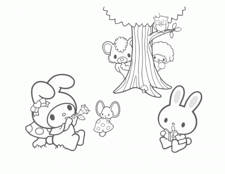 My Melody Coloring Sheets Colouring Pages Pinterest: My Melody ...