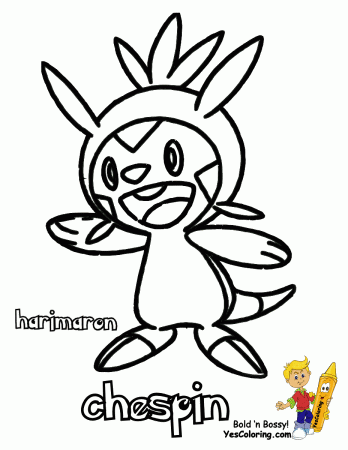Spectacular Pokemon X and Y Chespin - Swirlix | Free | Coloring