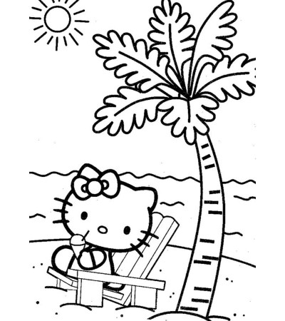 Beach Coloring Pages : 20 Free Printable Sheets to Color