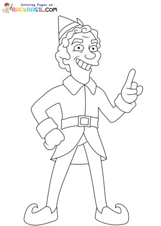 Buddy the Elf Coloring Pages