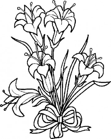 Easter Coloring Page! Print and Color! | Flower coloring pages, Easter  coloring pages, Coloring pictures