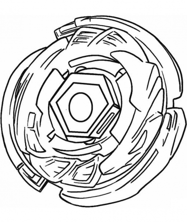A Beyblade Coloring Page - Free Printable Coloring Pages for Kids