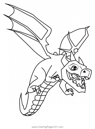 Dragon Clash of Clans Coloring Page for Kids - Free Clash of the Clans  Printable Coloring Pages Online for Kids - ColoringPages101.com | Coloring  Pages for Kids