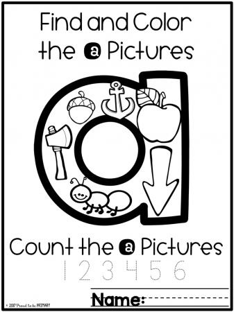 Alphabet Picture Search & Letter Coloring Sheets – Proud to be Primary