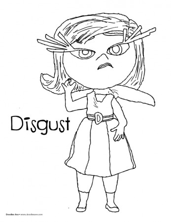 inside-out-coloring page-disgust-disgust