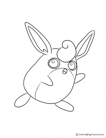 Pokemon - Wigglytuff Coloring Page ...